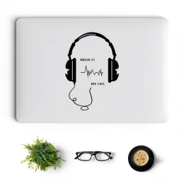 Protectors Music DJ Adesivo per laptop per cuffie DJ per Book Pro 16 Retina Air 13 15,6 pollici Copertura Skin Acer Notebook Chromebook Decal in vinile