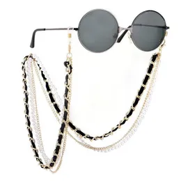 Eyeglasses Chains Mtilayer Metal Pearl Sunglass Chain Women Men Fashion Eyewear Accessories Gold Sier Drop Delivery Dhitz