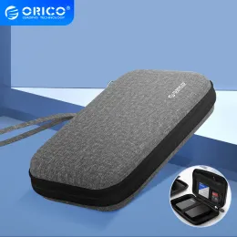 케이스 ORICO 2.5 인치 HDD 보호 백 상자 외부 HDD 파워 뱅크 스토리지 USB 하드 드라이브 디스크 케이블 이어폰 다기능 백