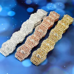 Neovisson Handmade Algerian Moroccan Belt Waist Chain for Women Crystal Weddding Jewelry Robe Caftan Gift 240401