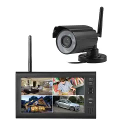 System SmartYIBA DVR NVR Kits 7 inch TFT Digital 2.4G Wireless Cameras Surveillance System 720P Home Security Video Surveillance Kit