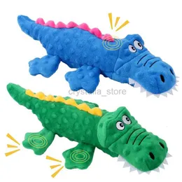 Movies TV Plush toy Soft Plush Pet Dog Squeaky Chew Toys Stuffed Crocodile for Small Large Dogs Cat Cute Interactive Squeak Toy Durable 240407