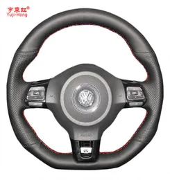 Yujihong Car Teadering Wheel Cover for VW Golf 6 GTI MK6 VW Polo GTI Scirocco R Passat CC RLIN