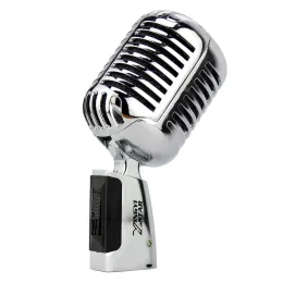 Микрофоны Deluxe Metal Professional Microfono Vical Dynamic Retro Vintage Microphone для ПК караоке -микшер Audio Studio Video Ktv Sing DJ