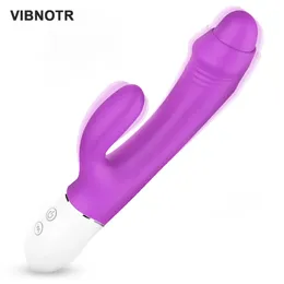 Rabbit Gspot Vibrator for Women Vagina Clitoris Stimulator Silicone Powerful Woman Female Sex Toys Adults 240403