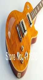 Ny ankomst Standard Slash Aptit Amber Flame Maple Top Electric Guitar Mahogny Body Black Back China Guitar Factory Outlet OEM6750026