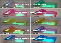 10 rollslot 10 colori Rainbow Effect Auto Light Chameleon Film Film Coillight Tint Film Vinyl Colore Change Dimensioni0310M9925381