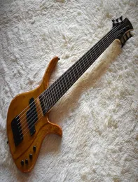 Фабрика Orange 7 Strings Electric Bass Guitar с красным деревом Bodyblack Hardwaresmap Grain Veneercan будет настроен 4205050