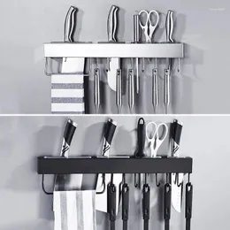 Kitchen Storage Stainless Steel Racks For Pantry All Knives Shelf With Hook Slice Soup Ladle Chopping Block Holder Accessories