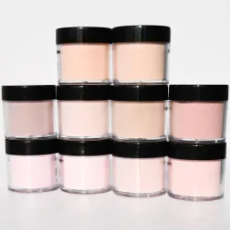 Flüssigkeiten 10Jars (Unce/Jar) schneller trockener Nagel Dippulver Acryl französische Nägel 3 in 1 Streichholz Farbgel Polnisch Nagel Lacuqer Dip Pulver VQ1