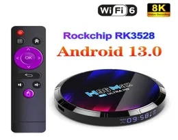 H96 MAX RK3528 SMART TV Box Android 13 RockChip 3528 Quad Core Wsparcie 8k Dekodowanie wideo WiFi6 BT50 Zestaw odtwarzacza multimedialnego Upokomowy pudełko7546465