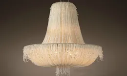 Jellyfish drop light french country white unique foyer lantern chandelier suspended kitchen fixtures3608323