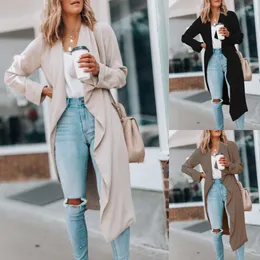 Trendy Business-Kleidung Damen Herbst Winter Mode modische Farbe mit mittlerer Länge Windbrecher mit einem geraden Schnitt und hergestelltem aus dehnbarem Vier-Wege-Stoff