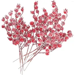 Fiori decorativi 10 pezzi IMITAZIONE NATALE Berries Ornamenti dell'albero Partito Bomboniere Crafts Berry Artificiale Berry Fallo Scegli Fanti