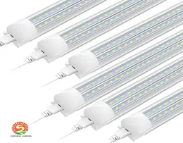 T8 LED Rurki sufitowe LED 4 stopy 40W 5ft 50W 6 stóp 65 W 8 stóp 90W 24 m Zintegrowane chłodnica drzwi LED Fluorescencyjne podwójne oświetlenie 9481057