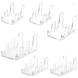 Kök Storage Acrylic Display Stand 2/3 lager Transparent inställningsplattor Rack för restauranger Multilayer Coderware Holder