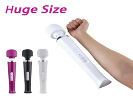 Huge Magic Wand Massager Vibrators for Women USB Charge Big AV Stick for Couples Female G Spot Clitoris Stimulator Breast Sex Toys1735257