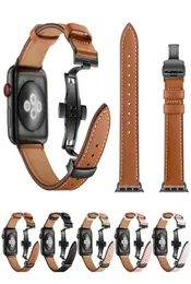 Подлинная корова кожаная полоса часов для Apple Watch 48 мм 40 мм 42 -мм 44 -мм Butlecle Breclet Band для Apple Iwatch Strap серии12346041519