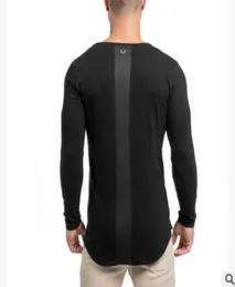 Brand Men Gym Polo Camisa Summer Solid Longsleeve Slim Fit Shirt Men Shirts Casual com M2XL8051353