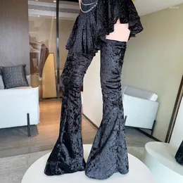 Boots Mkkhou Fashion على ركبة النساء عالي الجودة مخملية مخملية مشتتة منصة كعب كعب المأدبة crossdresser