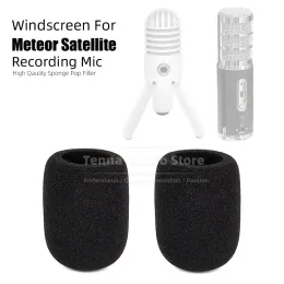 Tillbehör 2st. Vindrutan Mikrofonsvamp Anti Noise Pop Filter Recording Mic Cover Foam för Samson Satellite Meteor USB Mike Windshield