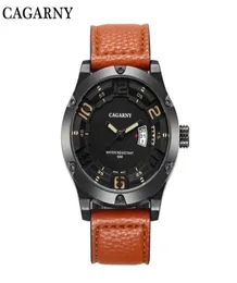 Luksusowe męskie Cagarny ogląda Silver Multifunkcyjną Chronograf Stal nierdzewną Casual Watch zegarek Montres Homme268o5519133