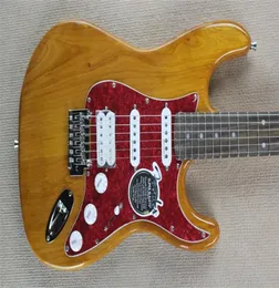 Fantezi gitar clubstrat elektro guitartwo parçalar merkez hat gövdesi Çin gitar7678744