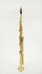 SUZUKI BB Brass Soprano Saxophone Unique Brushed Gold Surface Music Instrument Pearl Button With Accessories 4119657