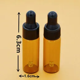 Bottiglie di stoccaggio 1pcs 5 ml Amber/Glass Glass Dropper Mini Oli essenziali Fials bottiglia per viaggi di profumo estetico campione