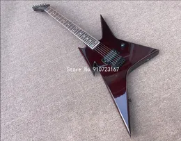 Customized factory direct 6string burgundy paint specialshaped electric guitar support customized service9419809