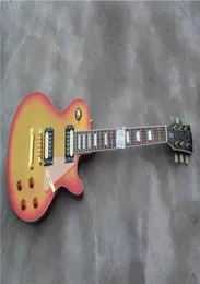 Standart Kiraz Sunburst Elektrikli Guim Gümüş Toz Parçacıklar Boya Altın Donanım Maun Boyun Akrilik Pickguard HH Picup1486409