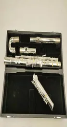 Muramatsu Alto Flute G TUNE 16 Stängda hålnycklar Sliver Plated Professional Musical Instrument med Case 5614456