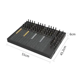 Modems 2G GSM 64 ANTENNA KANALLER SIMS Hög förstärkning Signal Wireless Modem Support SMPP HTTP API Data Analys och SMS Notification System/ OTNDY