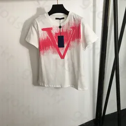Rose Printing T Shirt Kobiet Modna Modna Klasyczna cienki luźna bluzka Letnia Bluzka Letnia Bluzka