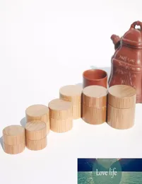 Natürlicher Bambus -nachfüllbarer Flasche Kosmetik Jar Box Make -up Cream Storage Pot Container Tragbares runde Flasche 3G 5G 10G 15G NEW3376046
