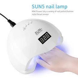 Kurutucular 48W 10s/30s/60s/99s 24 lamba boncukları tırnak lambası gücü UV LED hafif tırnak jel kurutma lambası akıllı indüksiyon tırnak Hine bakım aracı