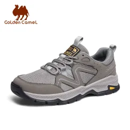 الأحذية الجمال الذهبي في الهواء الطلق أحذية المشي لمسافات طويلة 2023 ربيع خفيفة الوزن أحذية رياضية قاع قاع التنفس أحذية المشي الحضرية غير الرسمية للرجال