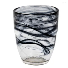 Copos de vinho Arte redonda criativa portátil copo de vidro café café