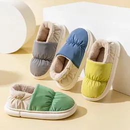 Pantofole stivali da uomo inverno stivali caldi peluche in cotone interno casa esterna scarpe a ventrie senza slitta