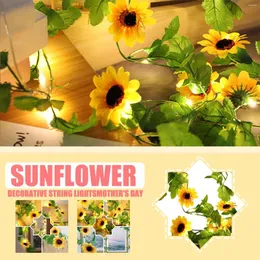 Flores decorativas Flor Beautiful Sol da mãe Hanato 20 luzes String Day Light