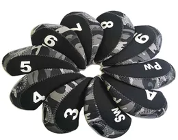 10PCSpack Golf Iron Covers Set Golf Club Head Cover 3456789SAP Protective Headcover Lightweight Waterproof6858564