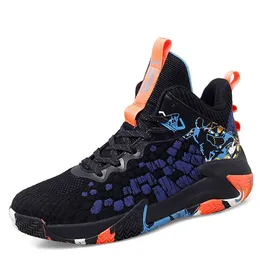 Scarpe da basket maschile autunno mesh high top sneaker sport in cemento