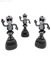 Funny Skeleton Car Dashboard Decoration Office Cab Accessories Interior Decoration Halloween Dancing Figure Toy7487848