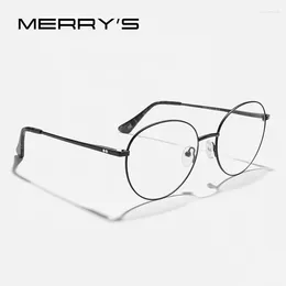 Occhiali da sole cornici Merrys Design Retro Women Glasses Round Men Men UltraLight Eyewear Vintage Prescription Glasses Optical Frame S2465