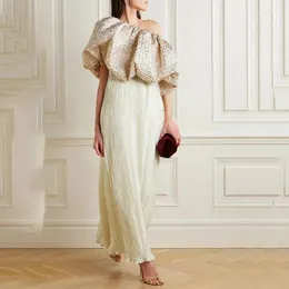 Casual Dresses Summer 2024 French Pleated Dress Skin-Friendly Halter Högkvalitativ kvinnors mantel Sexig topp Y2K