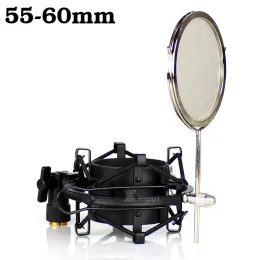 Stand 55mm Spider Microfone Mount Mount Mount Condenser Mic Stand Isolation Windshield Shockmount para Shure Beta27 KSM42 KSM32 KSM44