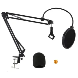 Stand Microphone Stand Suspension Boom Scissor Arm står med 3/85/8 Skruv / bordsmontering Klämma / filter / klipphållare