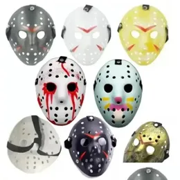 Maschere da festa veloce 12 stile fl face mascherato Jason cosplay skl maschera contro venerdì horror hockey halloween costume spaventoso festival all'ingrosso dhsov