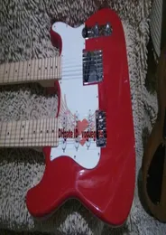 Nova loja personalizada Red Double Neck Guitar de alta qualidade 2613677