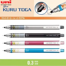 Pencils Japan UNI KURU TOGA 0.3 Mm Mechanical Pencil M3450 Japanese Stationery Cute Pencils Supplies School Lapiceros